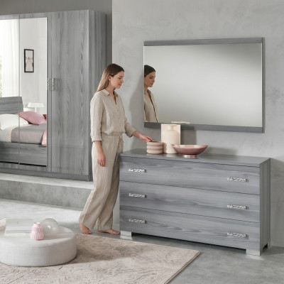 Cómoda Espejo Diseño Muebles Consola Madera Armario Perchero Aparador