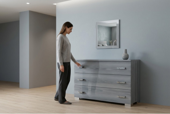 Diseño de cómoda de lujo de madera de 120 * 43, aparador, armarios de salón.