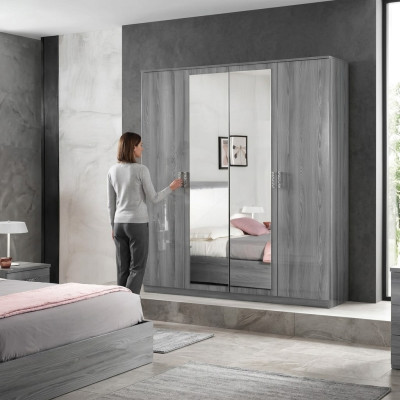Armario armarios armario conjunto de armario 4 puertas de madera muebles de dormitorio nuevos