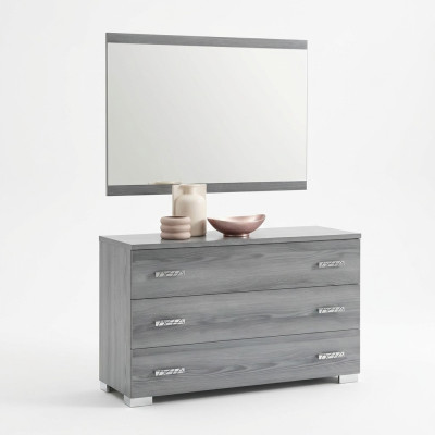 Cómoda armario con espejo Diseño muebles Muebles de lujo Vestuario Conjunto de 2 piezas Nuevo