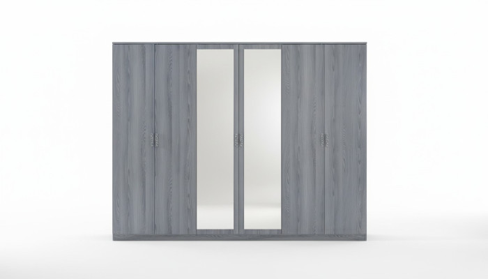 Dormitorio Muebles Armario Armarios Armario Mueble de pared 6 puertas Madera Nuevo