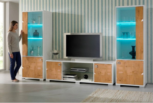 RTV Diseño Aparador Televisor Brillo bajo Aparador Nuevo Tablero Pared Lujo Armario