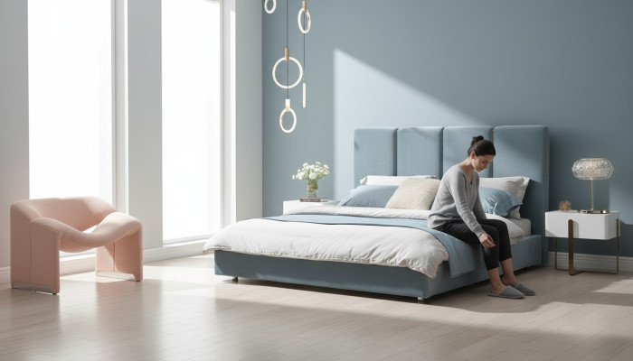 Cama de diseñador Dormitorio Cama Noble Lujo Clase Cama de diseñador Lujo Hotel Nuevo