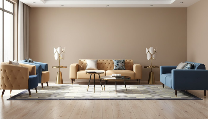 Diseño de muebles para la sala de estar, sofá, conjunto de sofás, sofás, 3+2+1+1, 4 piezas.