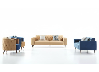 Diseño de muebles para la sala de estar, sofá, conjunto de sofás, sofás, 3+2+1+1, 4 piezas.