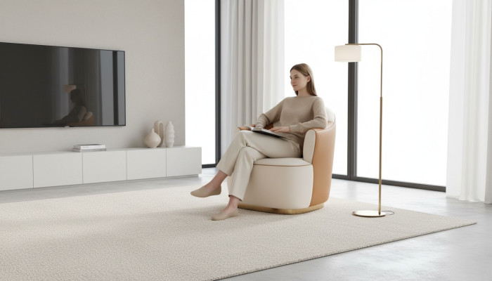 Sillón individual tapizado sofá asiento 79 x 86.5 cm Sofá tapizado Diseñador Textil