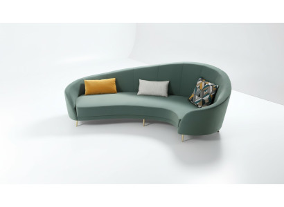 Sofá redondo Sofá moderno Conjunto de sala de estar Muebles de habitación Sofá de diseño Sofá esquinero redondo