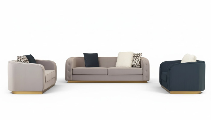 Sofá conjunto de 3+2+1 plazas diseño sofás tapizados textil modernos relax