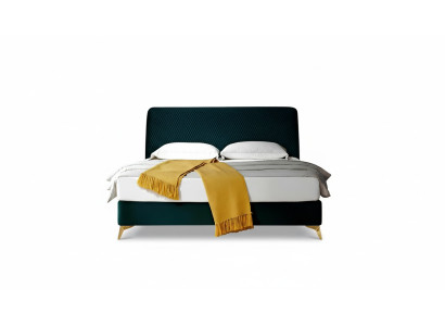 Cama de 180x200cm Textil Dormitorio Muebles Lujo Diseño de Camas Modernas Cama de Terciopelo