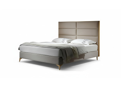Cama Cama de matrimonio Diseño Lujo Lujoso Cama tapizada Cama de diseño Textil Camas Cama doble