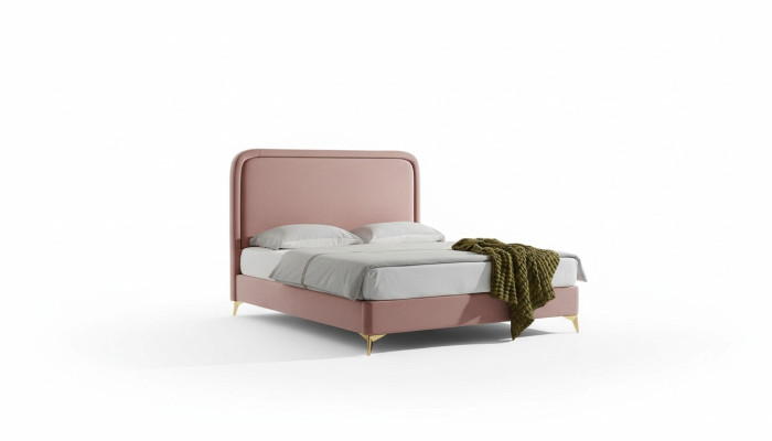 Cama doble Cama matrimonial Diseño de lujo Cama tapizada Diseño de cama 180x200cm Nuevo