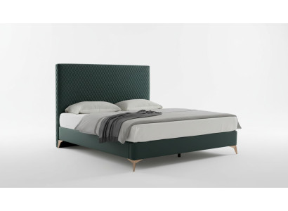 Diseño de lujo de camas acolchadas, camas dobles para dormitorio matrimonial, cama de hotel de cuero nueva.