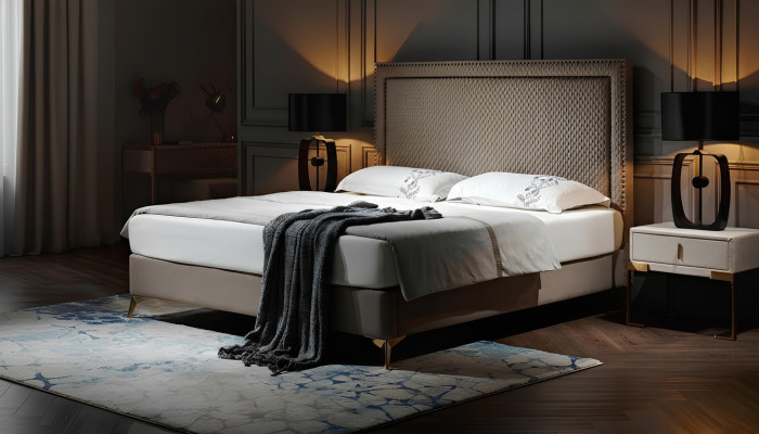 Cama doble cama cama de matrimonio diseño de lujo lujo cama tapizada diseño cama cuero camas