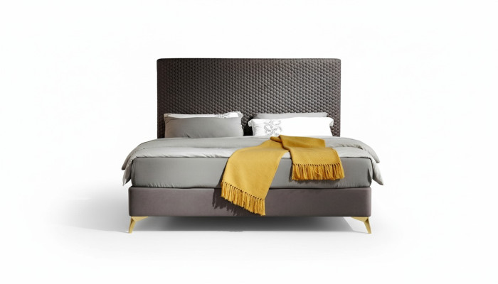 Diseño de lujo cama tapizada de diseño de cuero cama matrimonial cama doble cama.