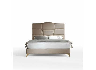 Dormitorio Cama doble de 180x200 cm Cama de lujo Moderna Textil Nuevo