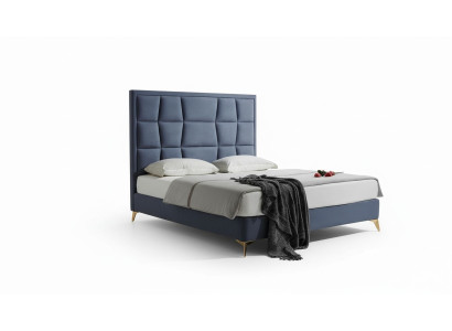 Diseño Cama Dormitorio Camas Textil Hotel Lujo Tapicería Asiento Tejido Nuevo Muebles