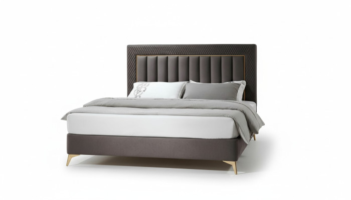 Dormitorio completo Cama 2x mesita de noche 3 piezas. Conjunto de diseño de lujo Juegos completos