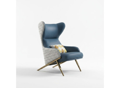 Muebles de diseño de lujo. Sillón de diseño moderno de 74*90 cm de cuero para sala de estar.