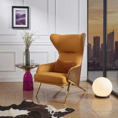 Sillón de lujo 74*90cm Muebles Sala de estar Sofá de una plaza Sofá Lounge