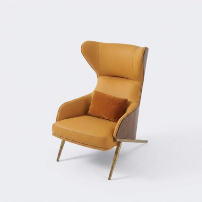 Sillón de lujo 74*90cm Muebles Sala de estar Sofá de una plaza Sofá Lounge