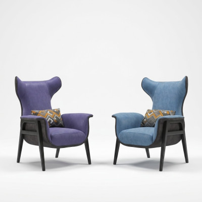 Silla textil sala de estar lounge muebles de diseño de lujo sillas modernas.
