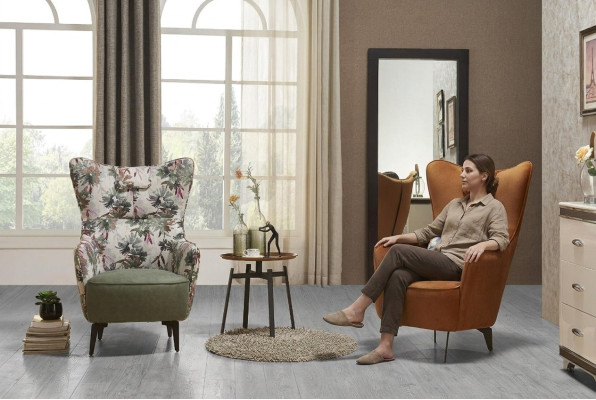 Muebles de diseño de lujo Sillones modernos Sillón decorativo de diseño Tejido Salón
