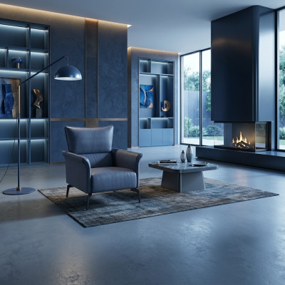 Muebles de diseño de lujo Sillas 88 x 85 cm Sillón de diseño moderno Textil