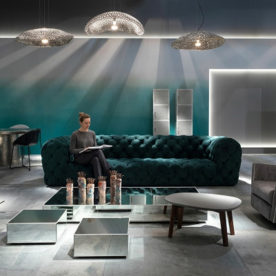 Chesterfield Sofá de salón de lujo de 4 plazas XXL para exclusivo.