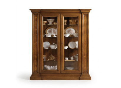 Vitrina de 2 puertas de vidrio, armario de salón, armarios de vitrina, armario de diseño, muebles de vidrio nuevos.
