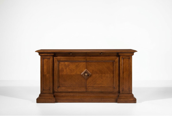Estilo antiguo de lujo Aparador Cómoda Buffet Cómoda estante Armario Cómoda de vidrio