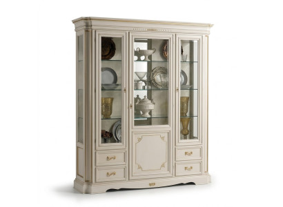Vitrina de madera maciza de sala de estar muebles aparador de vidrio vitrinas armario de madera maciza.