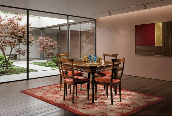 Diseño de mesa de comedor de madera Mesa moderna de comedor Muebles Mesas de madera para la sala de estar Nuevas