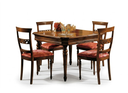 Grupo de comedor de madera Mesa de comedor Conjunto completo de mesa de comedor de 5 piezas 4 sillas Comedor