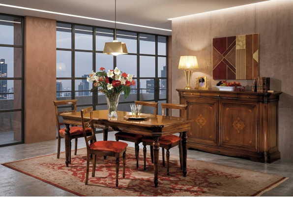 Vitrina de madera de lujo de diseñador, Muebles italianos de madera auténtica Aparador