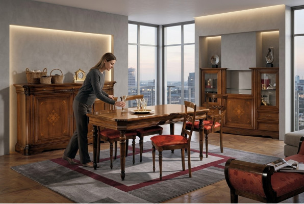Conjunto completo de mesa de comedor 4 sillas Conjuntos de comedor Grupo de comida Mesa de madera Mesas de mesa de 5 piezas