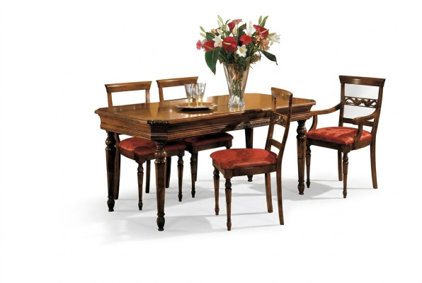 Conjunto completo de mesa de comedor 4 sillas Conjuntos de comedor Grupo de comida Mesa de madera Mesas de mesa de 5 piezas