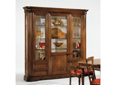 Vitrina de 3 puertas de vidrio Armario Vitrinas Salón Armarios Diseño Armario Muebles Vidrio Nuevo