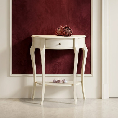 Mesita de noche de consola para dormitorio, mesa auxiliar de diseño moderno, muebles de madera blancos, nuevos.