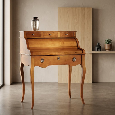 Escritorio antiguo Mesa inglesa de madera maciza Mesa Secretario italiano