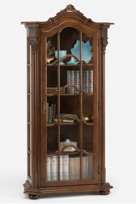 Vitrina Muebles de sala Aparador Madera maciza Vitrinas de vidrio Armario de madera sólida