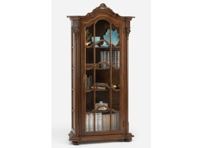Vitrina Muebles de sala Aparador Madera maciza Vitrinas de vidrio Armario de madera sólida