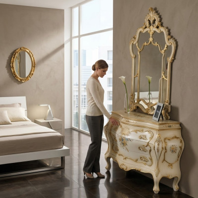 Muebles de dormitorio, tocador, mesas, cómodas, aparador, cómoda.