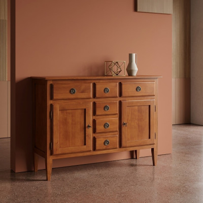 Cómoda Aparador Buffet Marrón Armarios Cómodas Muebles Madera Maciza