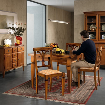 Mesa de comedor estilo antiguo muebles de madera maciza Mesas de comedor italianas Mesa de madera Mesas