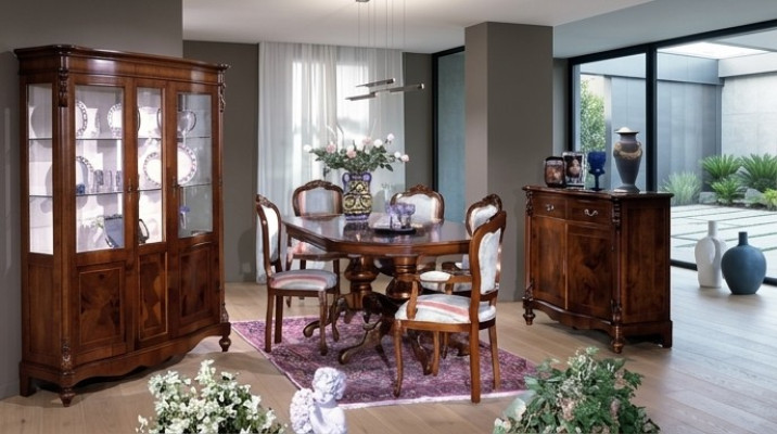 Muebles de comedor, mesa de comedor, grupo de mesas, silla con respaldo, silla, sillón, juego de 6 piezas.