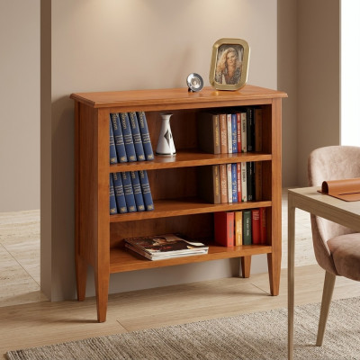 Armario de libros vitrina Gabinete de coleccionista Estante Madera maciza Muebles Estantes Armarios Nuevo