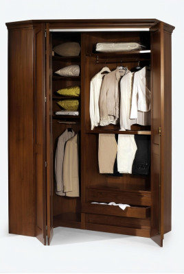 Armario esquinero de roble Armario Armario esquinero Armario Ropero Armarios Muebles de dormitorio