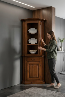 Vitrina aparador estilo retro armario de salón cómoda armarios macizos vitrinas