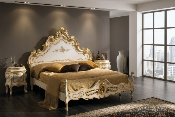 Dormitorio conjunto completo blanco Cama, 2 mesitas de noche Dormitorio Muebles Madera Nuevo
