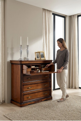 Cómoda Aparador Aparador Aparadores Madera Maciza Armario Muebles Comodas Marrón